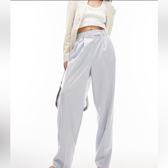 NEW TOPSHOP NORDSTROM TAILORED WIDE LEG PANTS - Picture 1 of 4
